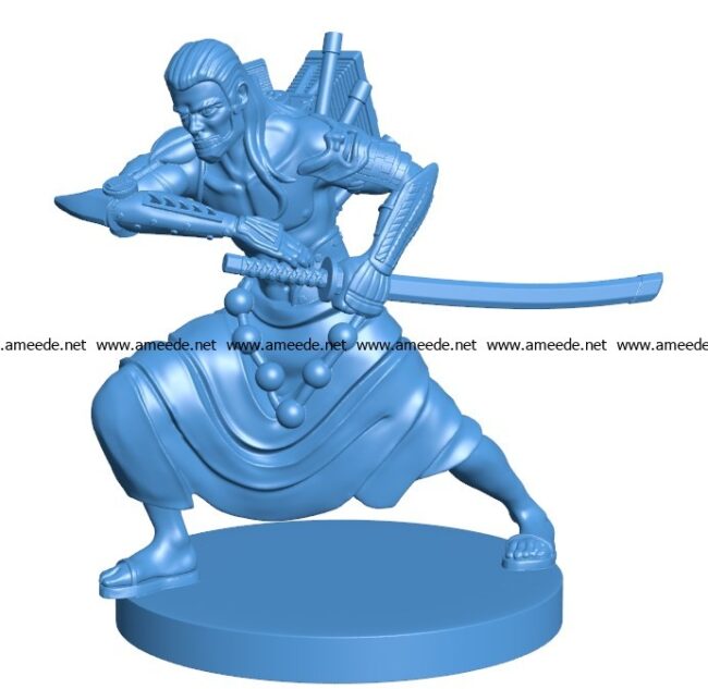 Man Engine Samurai B003877 file stl free download 3D Model for CNC and 3d printer