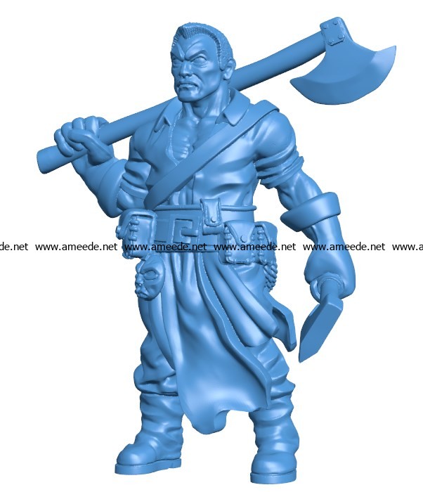 Man Huntsmen B003828 file stl free download 3D Model for CNC and 3d printer