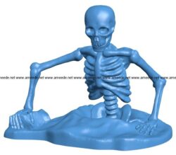 Man revived skeleton B004016 file stl free download 3D Model for CNC and 3d printer