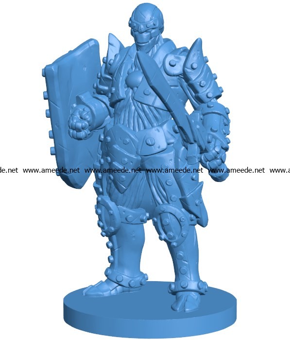 Man warforged B003893 file stl free download 3D Model for CNC and 3d printer