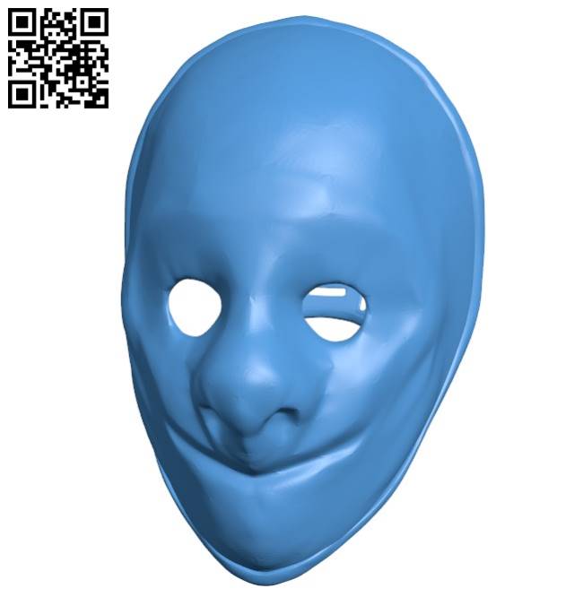 Mask Hoxton B004189 file stl free download 3D Model for CNC and 3d printer
