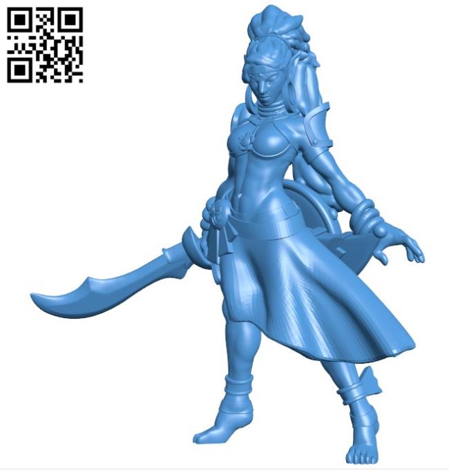 Miss Urbosa B004416 file stl free download 3D Model for CNC and 3d printer
