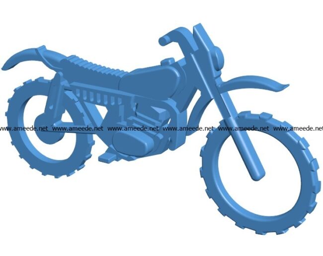Motobike keychain B003858 file stl free download 3D Model for CNC and 3d printer