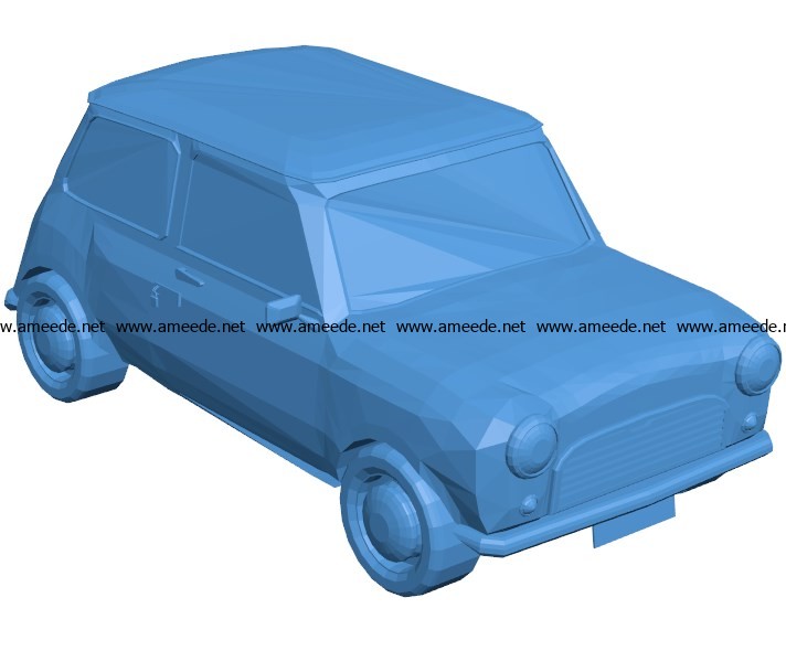 Mr bean car B003807 file stl free download 3D Model for CNC and 3d printer