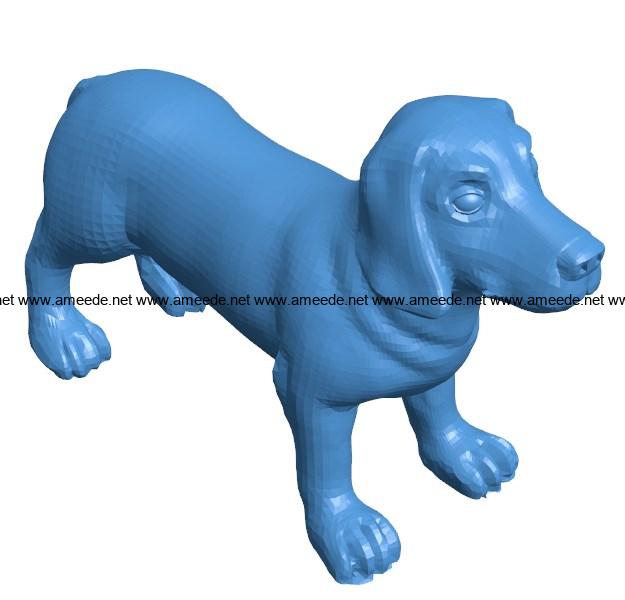 Nimble dog B004020 file stl free download 3D Model for CNC and 3d printer