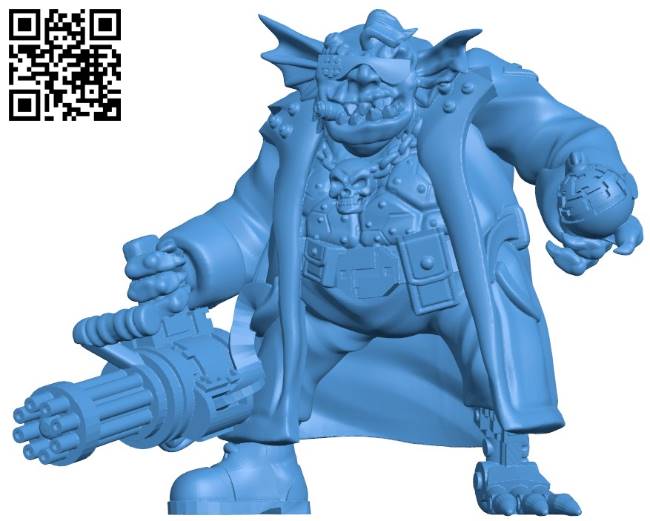 Orc man B004357 file stl free download 3D Model for CNC and 3d printer