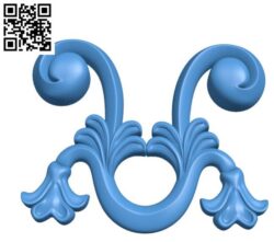 Pattern Dekor flowers A003279 wood carving file stl for Artcam and Aspire jdpaint free vector art 3d model download for CNC