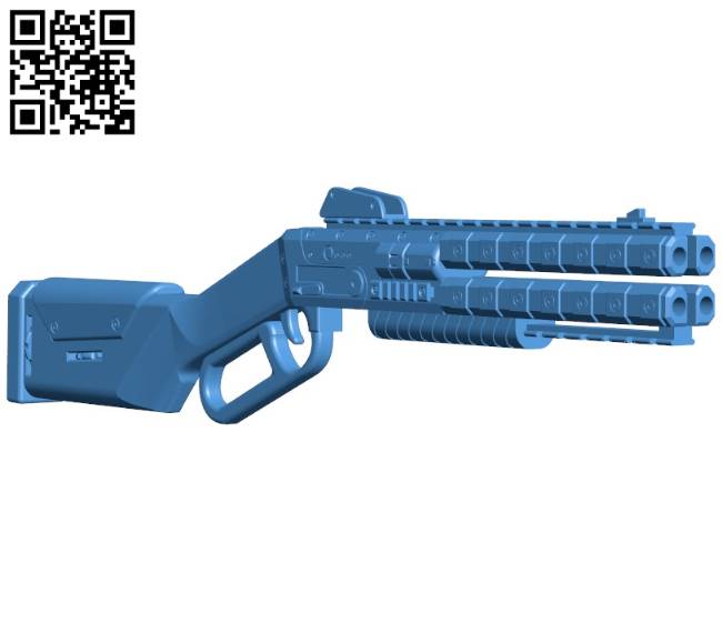 Peacekeeper Gun B004263 file stl free download 3D Model for CNC and 3d printer