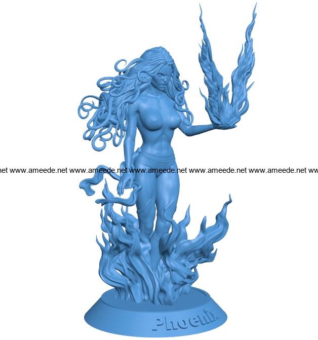 Phoenix Women B004101 file stl free download 3D Model for CNC and 3d printer