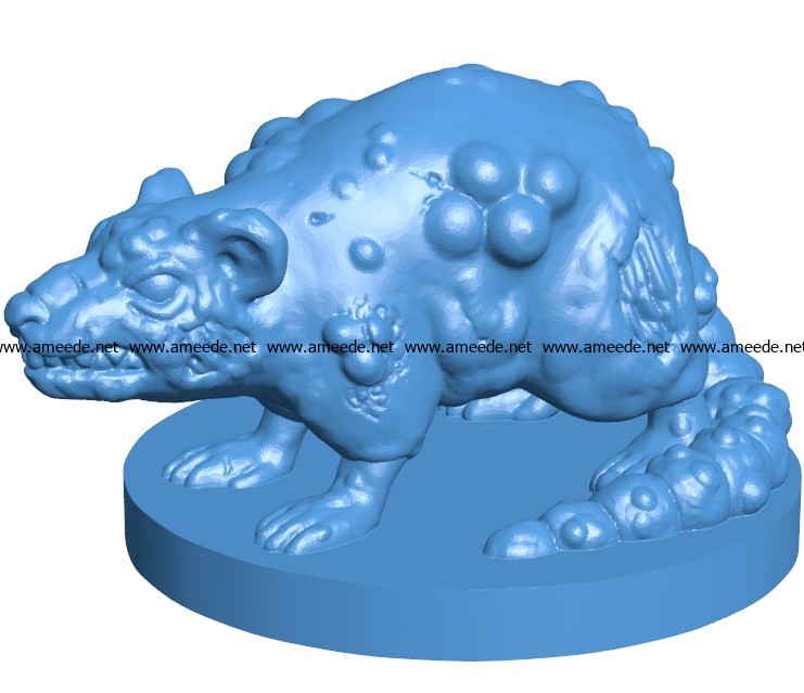 Plague rat B003775 file stl free download 3D Model for CNC and 3d printer
