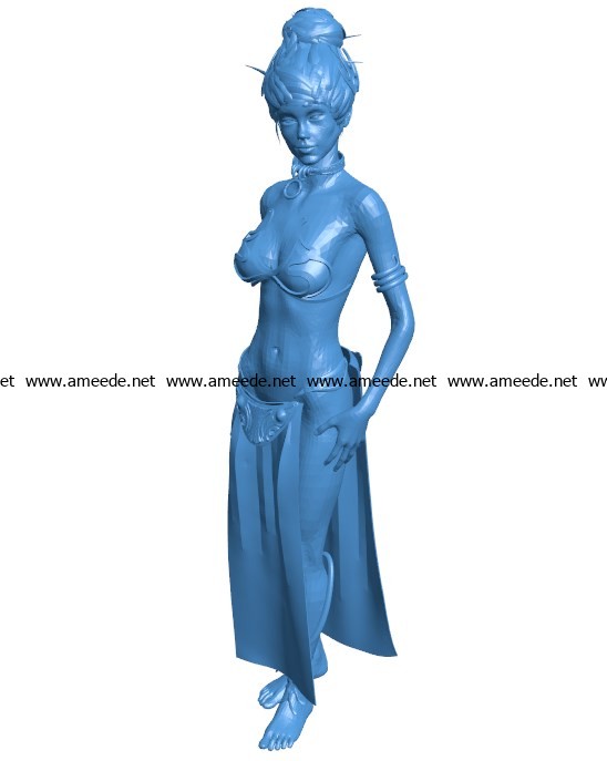 Princess Leia Slave Skirt B003785 file stl free download 3D Model for CNC and 3d printer
