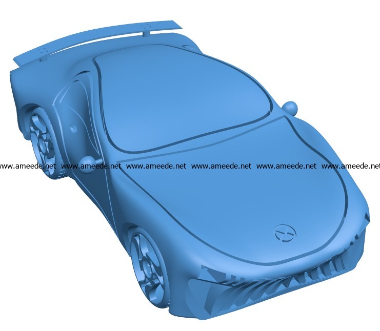 Race Car B003900 file stl free download 3D Model for CNC and 3d printer