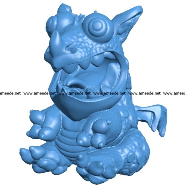 Rodney Dragon B003810 file stl free download 3D Model for CNC and 3d printer