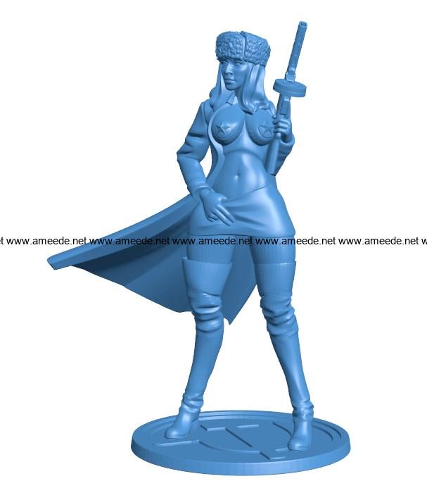Ruslana Women B004084 file stl free download 3D Model for CNC and 3d printer
