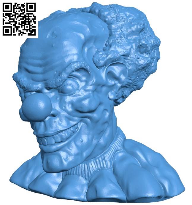 Sandpiper Scary Clown Man B004194 file stl free download 3D Model for CNC and 3d printer