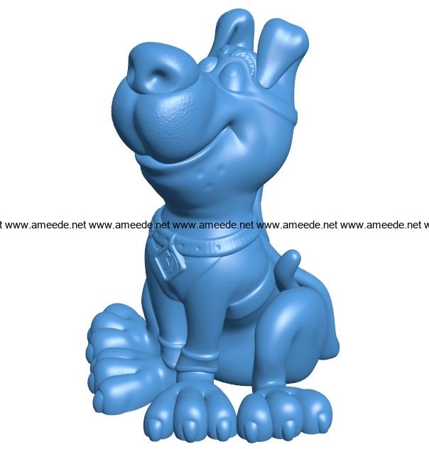 Scooby Dog B004038 file stl free download 3D Model for CNC and 3d printer