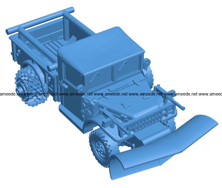 Scrapper Truck B003942 file stl free download 3D Model for CNC and 3d printer