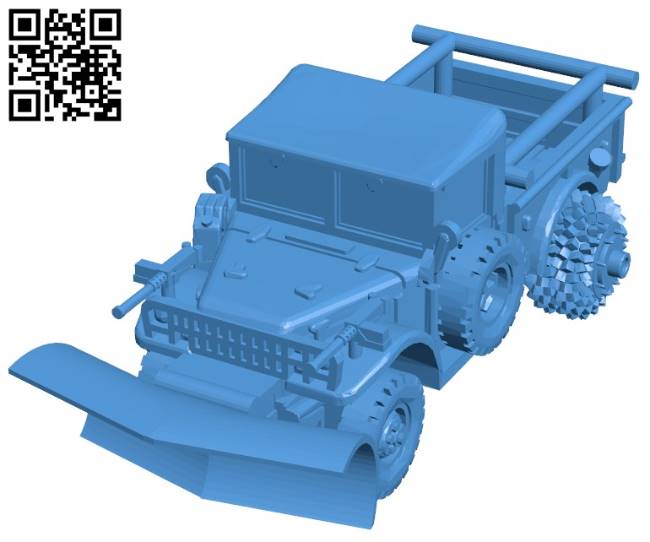 Scrapper Truck B004368 file stl free download 3D Model for CNC and 3d printer