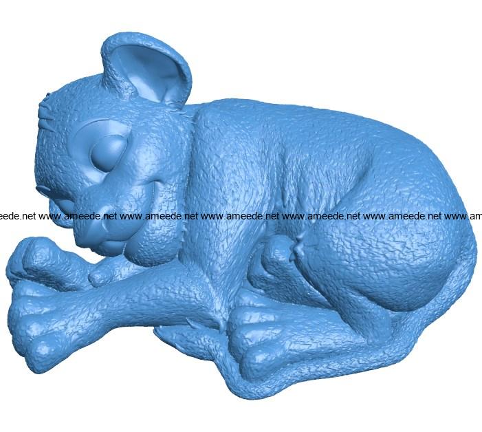 Simba Fur Lion B003967 file stl free download 3D Model for CNC and 3d printer