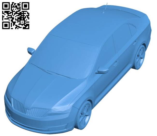 Skoda Rapid Car B004335 file stl free download 3D Model for CNC and 3d printer