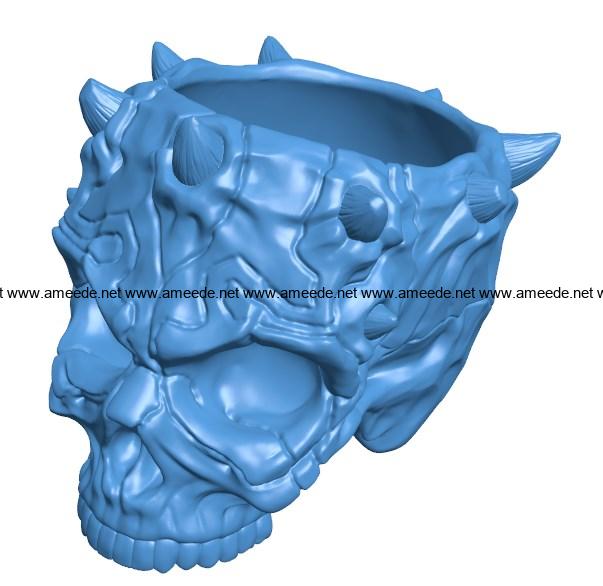 Skull DM B004128 file stl free download 3D Model for CNC and 3d printer