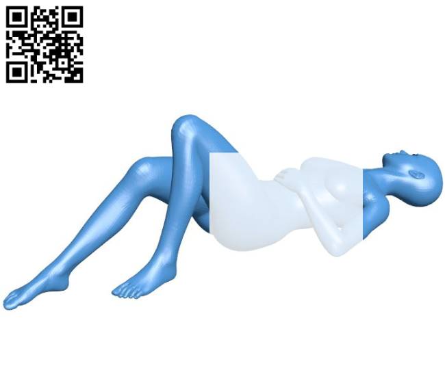Sleeping girl B004269 file stl free download 3D Model for CNC and 3d printer