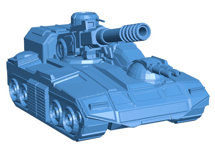 Sniper artillery tank B004135 file stl free download 3D Model for CNC and 3d printer