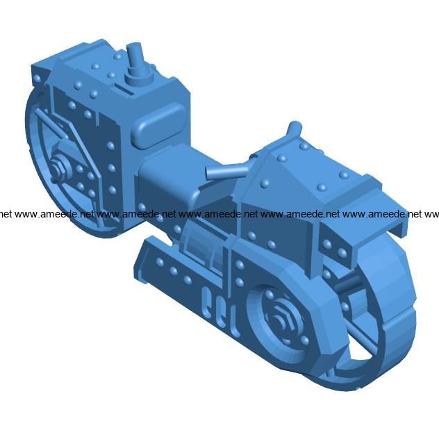 Steam motorbike B004094 file stl free download 3D Model for CNC and 3d printer