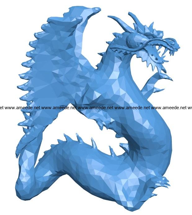 Stylized dragon B003920 file stl free download 3D Model for CNC and 3d printer
