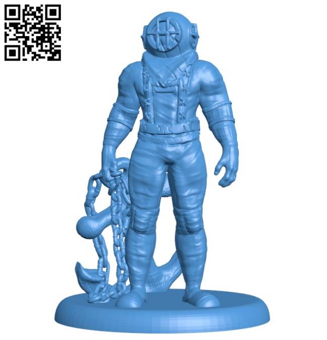 Subnautica man B004188 file stl free download 3D Model for CNC and 3d printer