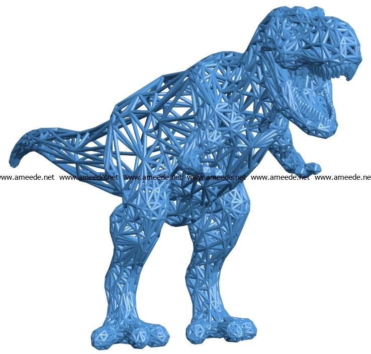 T-Rex decor dinosaurs B003843 file stl free download 3D Model for CNC and 3d printer