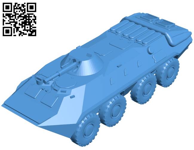 Tank BTR-70 B004176 file stl free download 3D Model for CNC and 3d printer