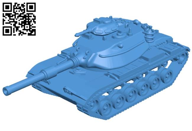 Tank M60A1 B004277 file stl free download 3D Model for CNC and 3d printer