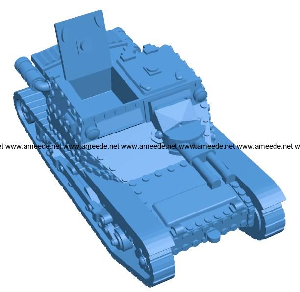 Tank cv35 B004049 file stl free download 3D Model for CNC and 3d printer