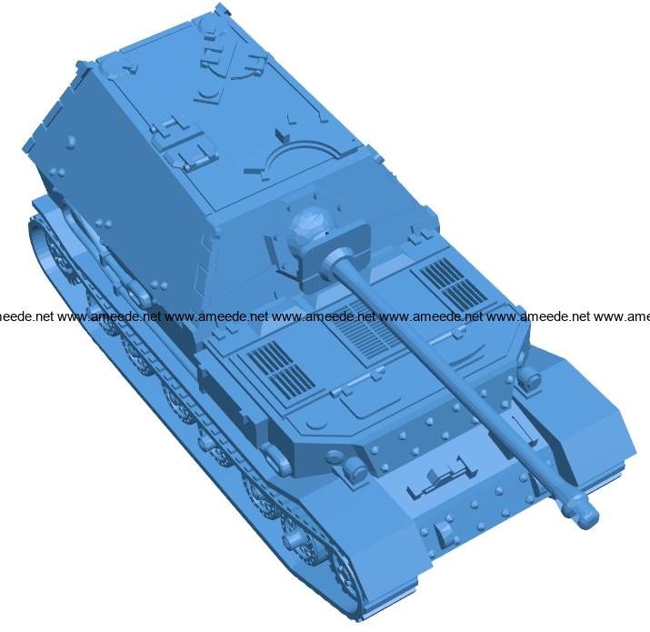 Tank ferdinand B004031 file stl free download 3D Model for CNC and 3d printer