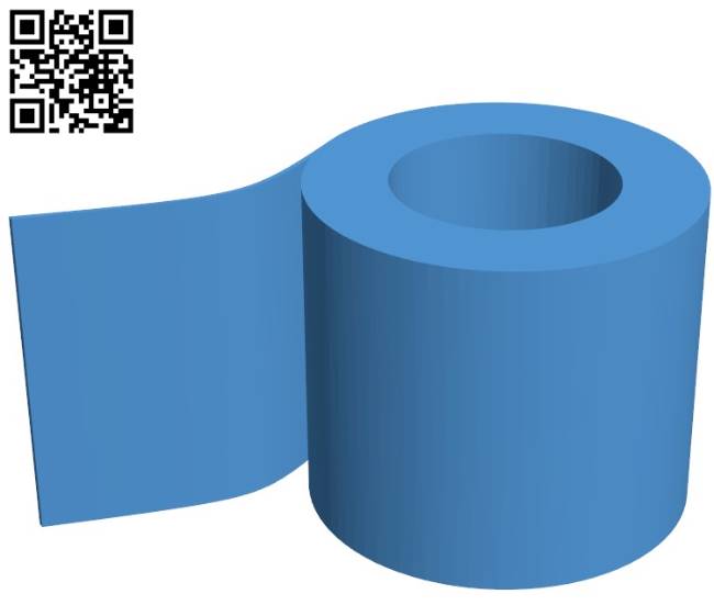 Toilet paper base B004317 file stl free download 3D Model for CNC and 3d printer