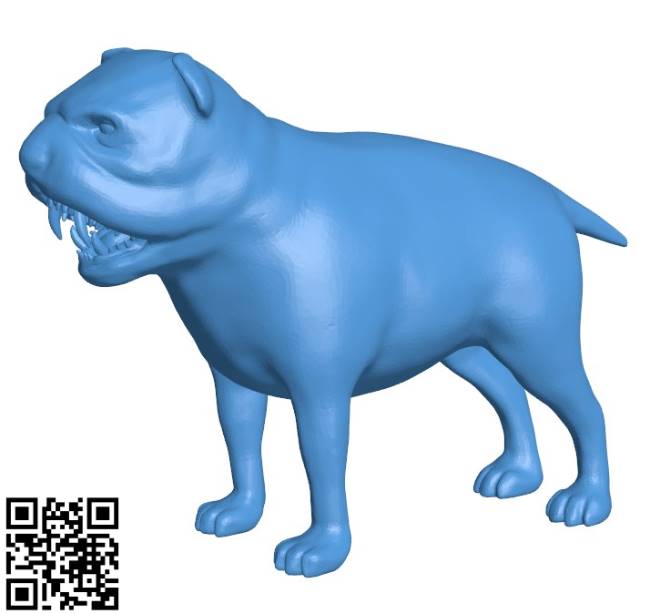 Toothy dog B004232 file stl free download 3D Model for CNC and 3d printer