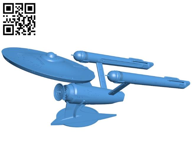 USS Enterprise Ship B004411 file stl free download 3D Model for CNC and 3d printer