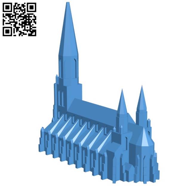 Ulm Munster House B004256 file stl free download 3D Model for CNC and 3d printer