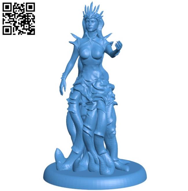 Umberlee Sea Queen B004225 file stl free download 3D Model for CNC and 3d printer