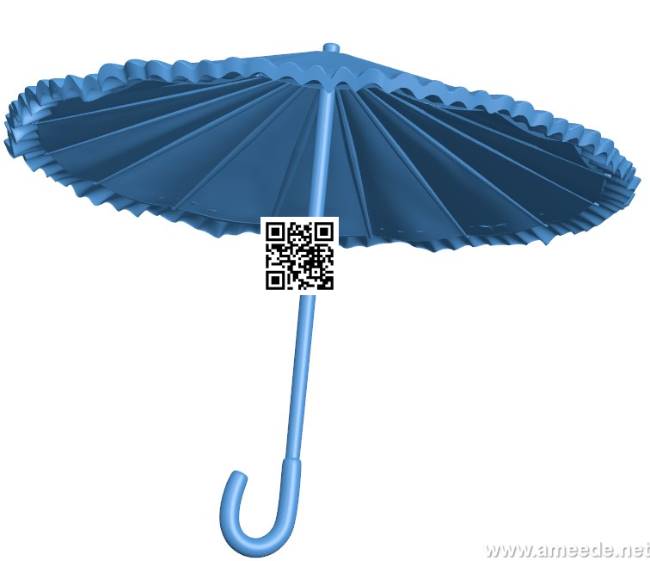 Umbrella B004150 file stl free download 3D Model for CNC and 3d printer