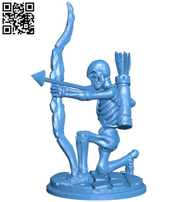 Undead archer B004259 file stl free download 3D Model for CNC and 3d printer
