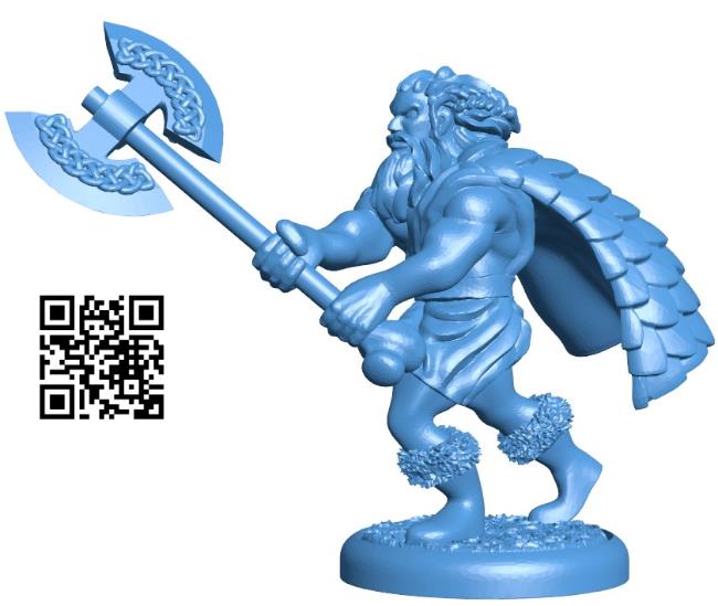 Valeb the Axeman men B004398 file stl free download 3D Model for CNC and 3d printer