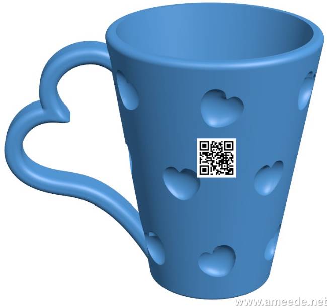 Valentines Mug B004147 file stl free download 3D Model for CNC and 3d printer