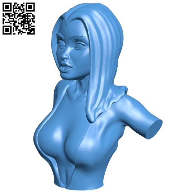 Vampire girl B004331 file stl free download 3D Model for CNC and 3d printer