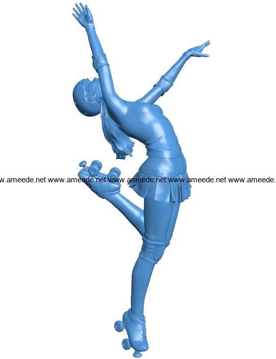 Victory Dance Women B004078 file stl free download 3D Model for CNC and 3d printer
