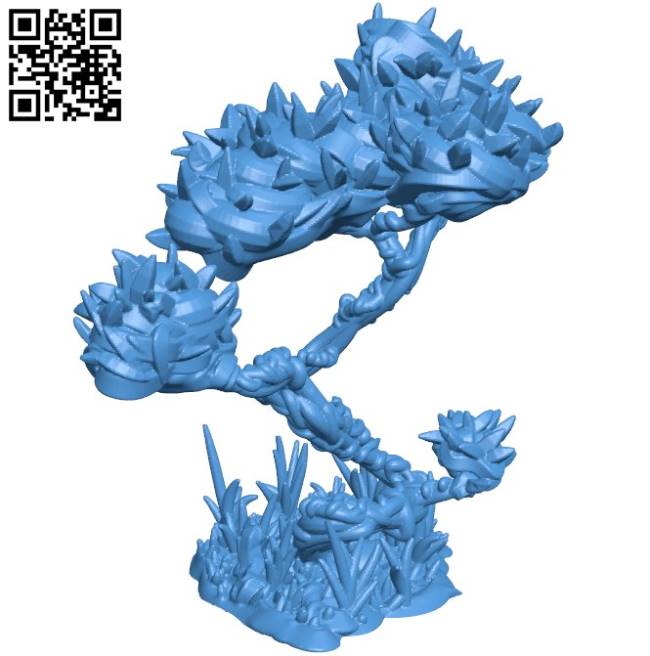 Vine tree B004289 file stl free download 3D Model for CNC and 3d printer