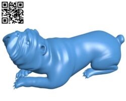Waiting dog B004203 file stl free download 3D Model for CNC and 3d printer