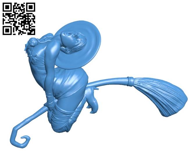 Witch Women B004241 file stl free download 3D Model for CNC and 3d printer