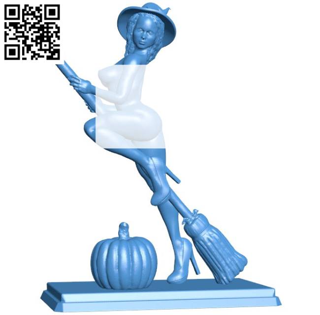 Witch Women B004274 file stl free download 3D Model for CNC and 3d printer